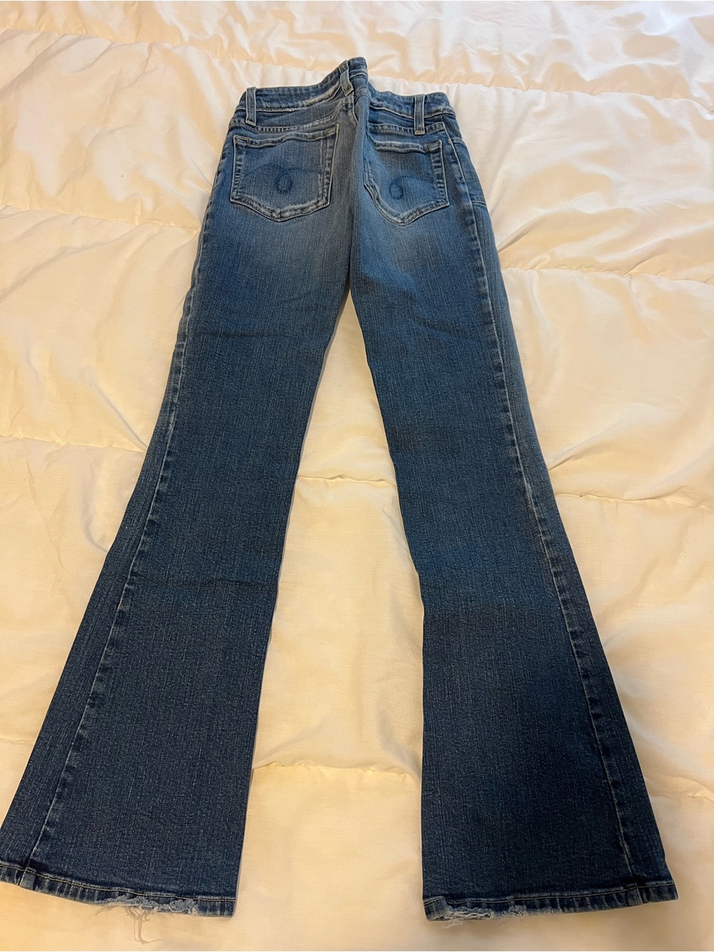 Arden B Dark Blue Flare Jeans